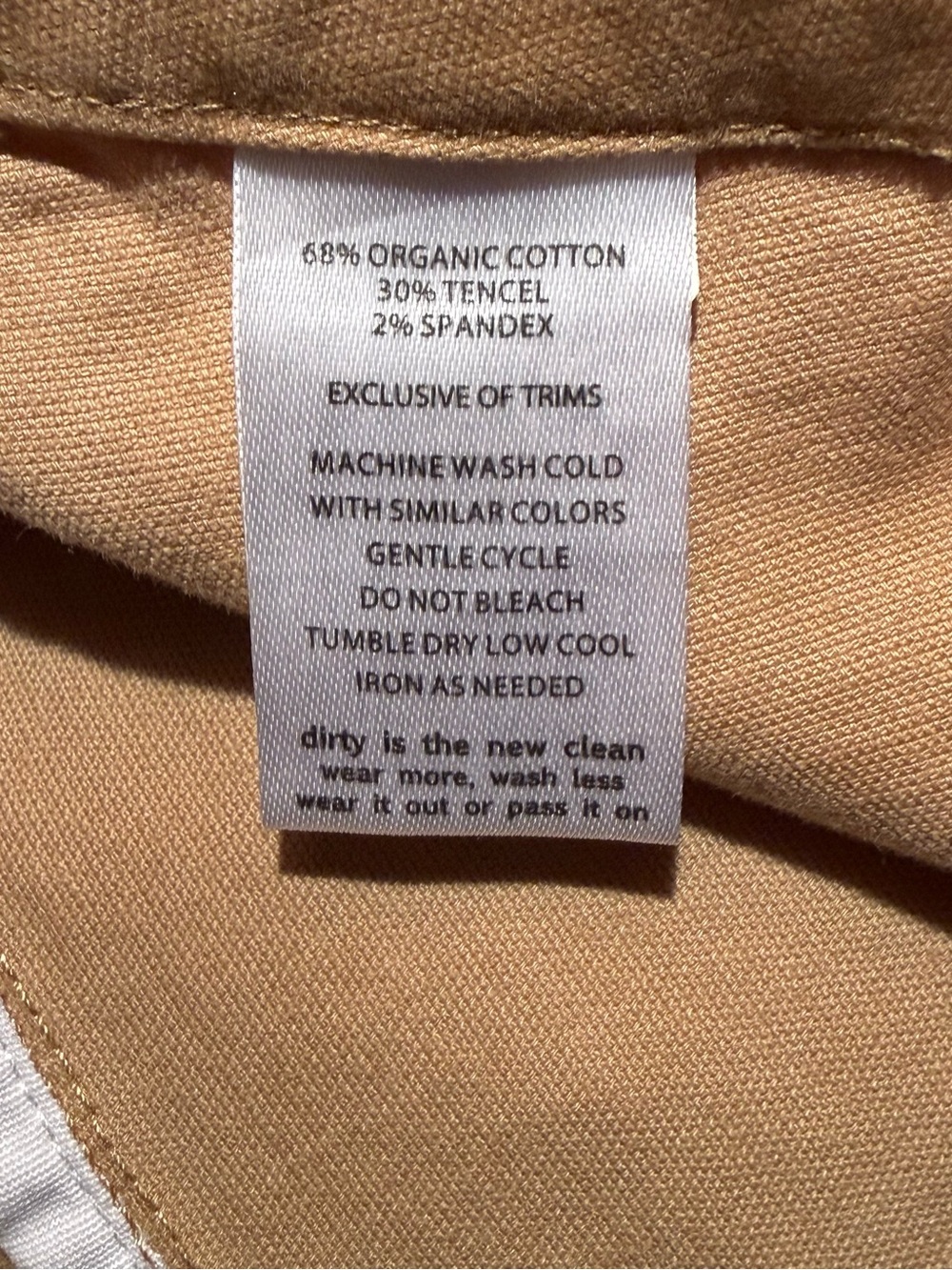 Toad&Co Tan Button-Front Mini Skirt with Side Pockets - Picture 6 of 6